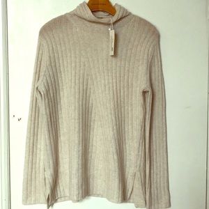 Vince cream mock turtleneck sweater